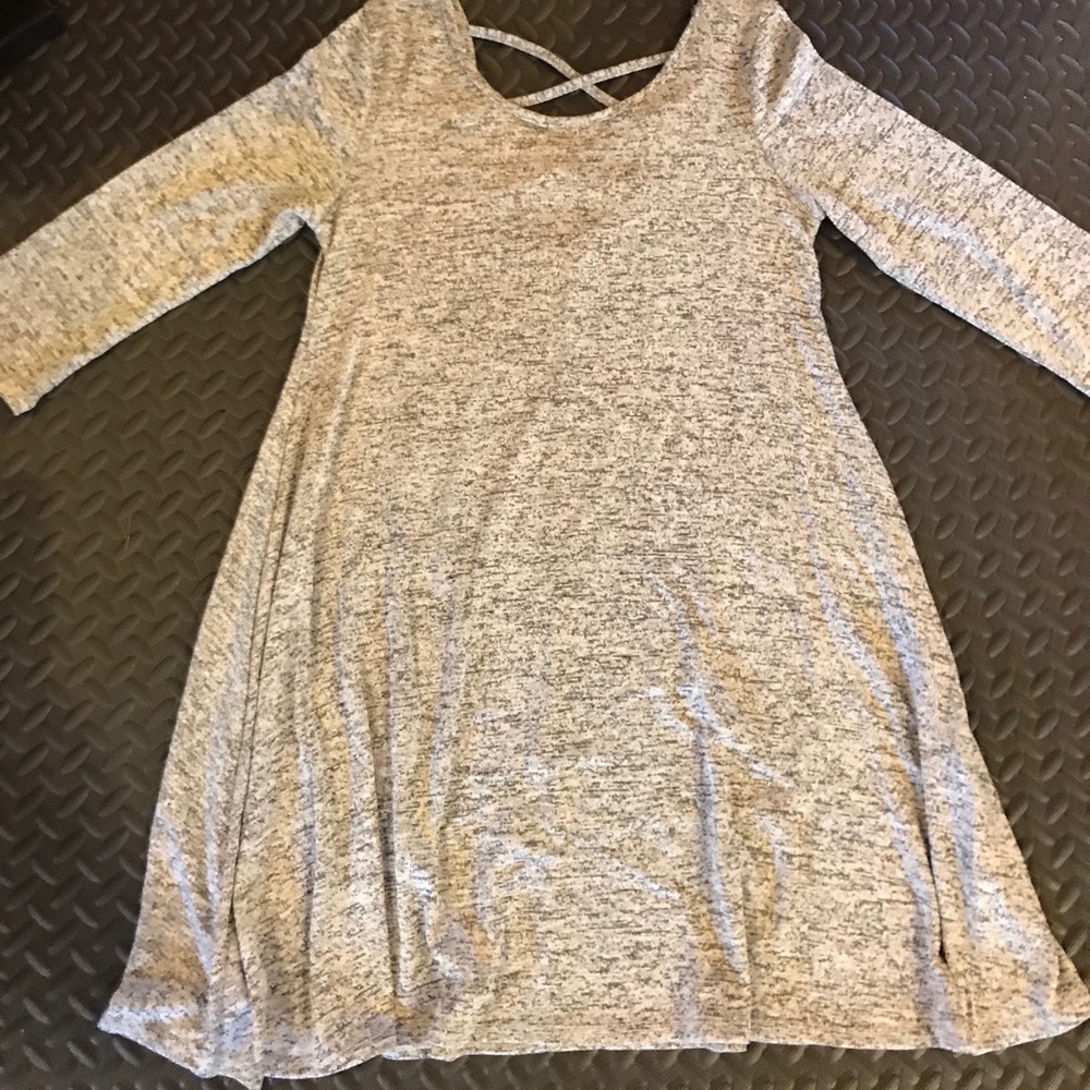 Gray Knit Dress